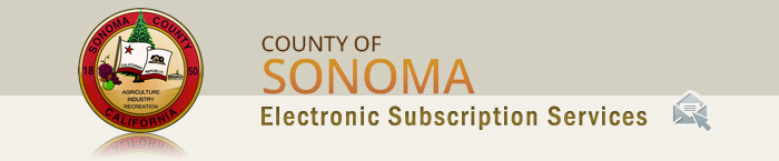County of Sonoma, Electronic Subscription Services
